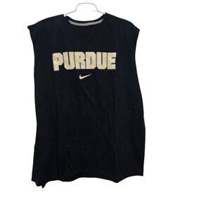 Nike Purdue Sleeveless Tee XXL Black Boilermakers Graphic